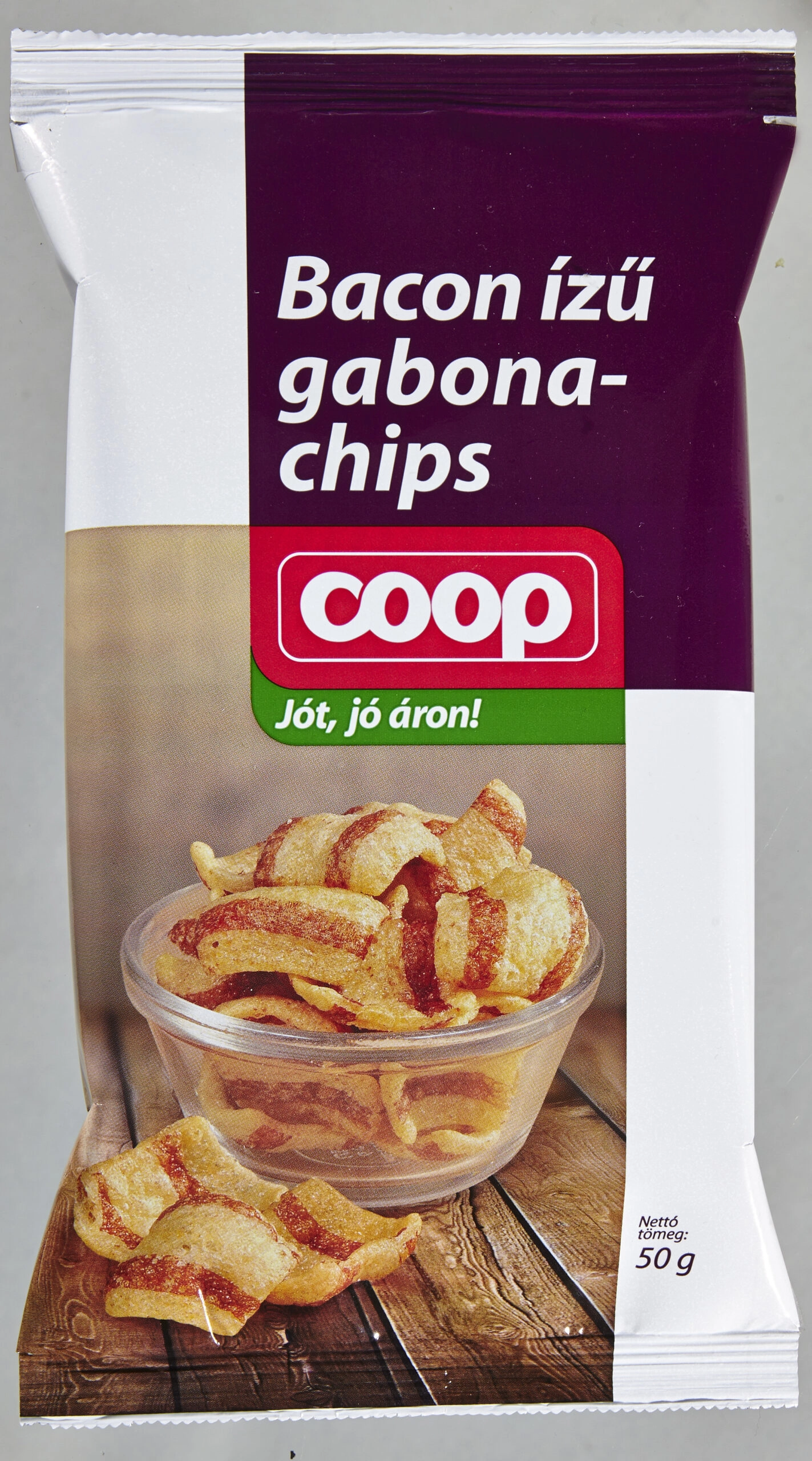 COOP GABONA CHIPS BACON ÍZŰ 50G