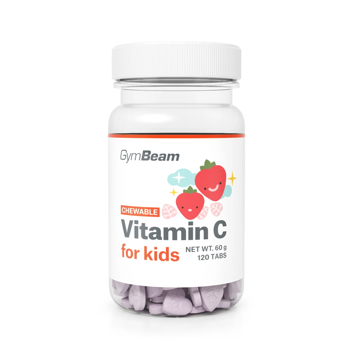 C-vitamin rágótabletta gyerekeknek eper 120db – GymBeam