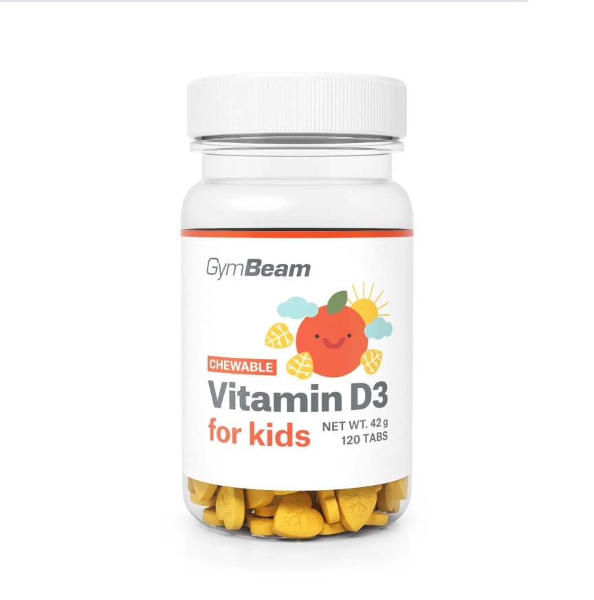 D3-vitamin rágótabletta gyerekeknek narancs 120db – GymBeam