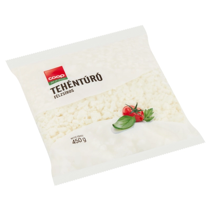 COOP FÉLZSÍROS TEHÉNTÚRÓ 450G új