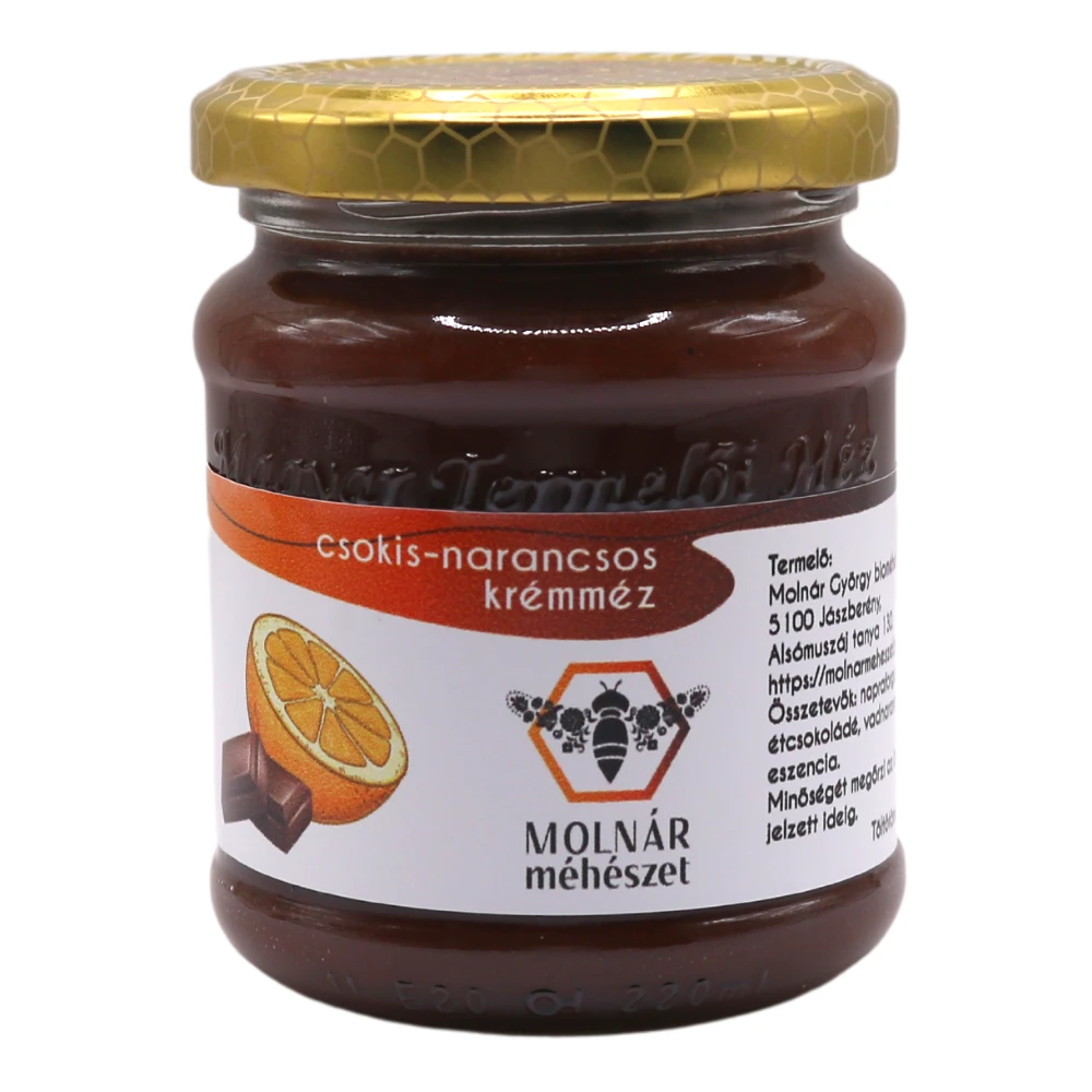 CSOKIS-NARANCSOS KRÉM MÉZ 250g – Molnár méhészet