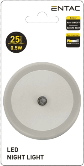 ENTAC ÉJJELI FÉNY 0.5W KÖR WW FEHÉR ENL-CC-0.5W-DSWW