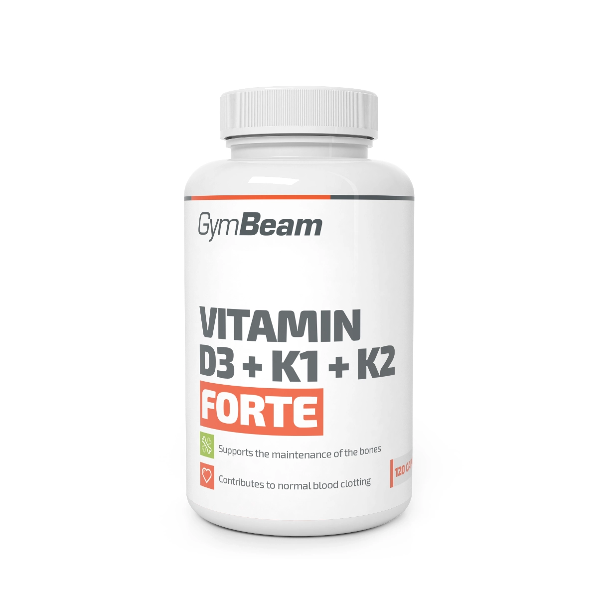 D3+K1+K2 Forte vitamin 120 tab. – GymBeam