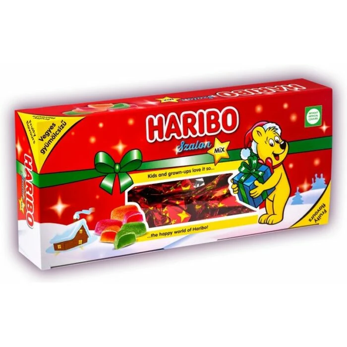 Haribo Szalon-Mix vegyes gyümölcsízű kandírozott zselés szaloncukor 300 g