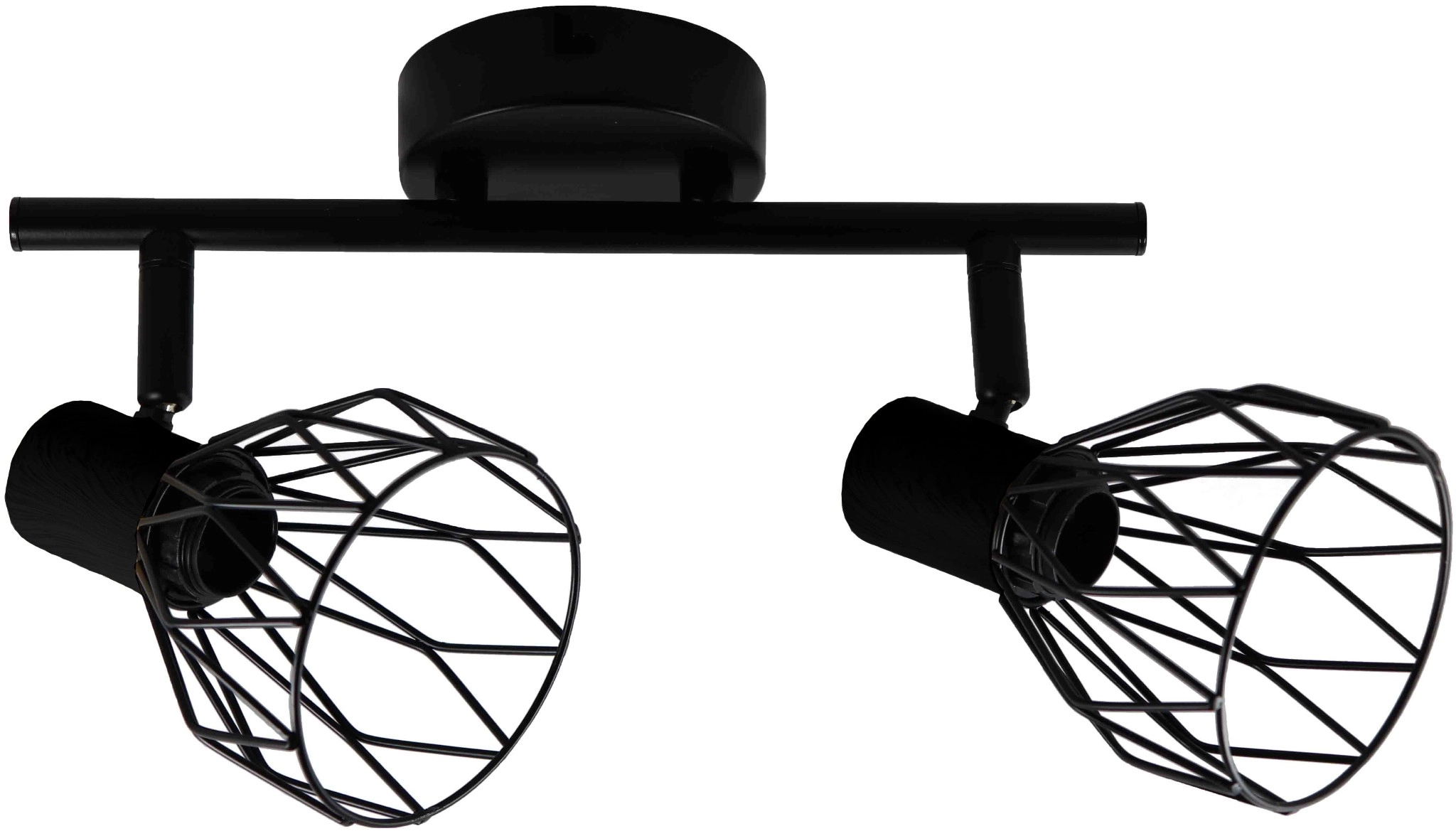Avide Mennyezeti Lámpa Ivy 2xE14 Foglalattal Fekete | KÜLÖN CSOMAG |