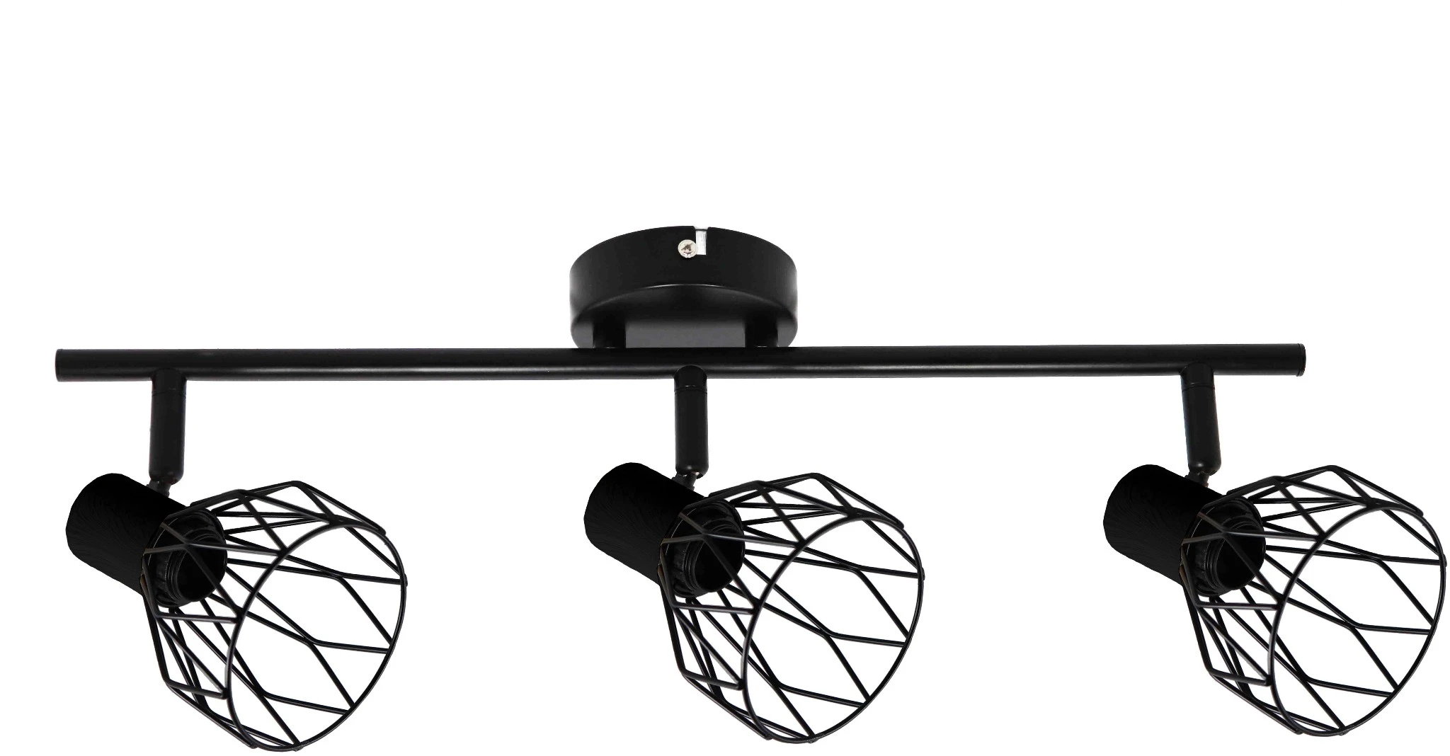 Avide Mennyezeti Lámpa Ivy 3xE14 Foglalattal Fekete | KÜLÖN CSOMAG |