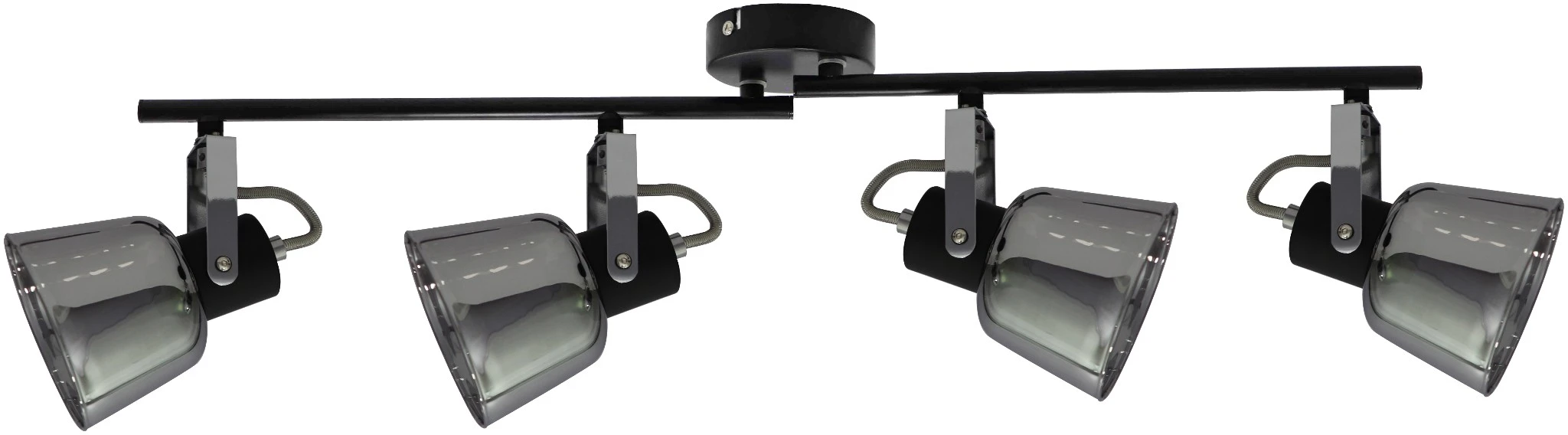 Avide Mennyezeti Lámpa Maya 4xE14 Foglalattal Fekete | KÜLÖN CSOMAG |