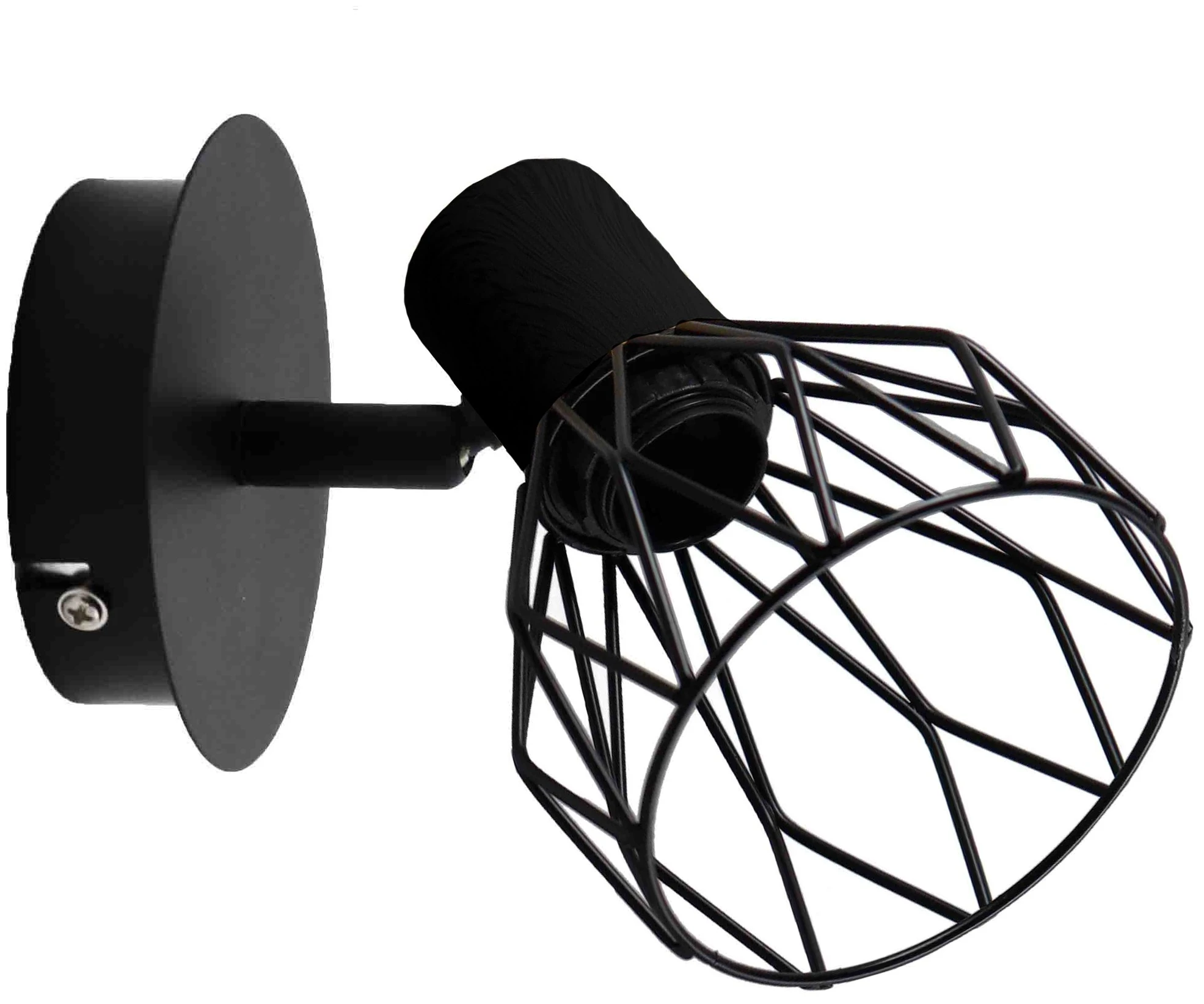 Avide Fali Lámpa Ivy 1xE14 Foglalattal Fekete | KÜLÖN CSOMAG |