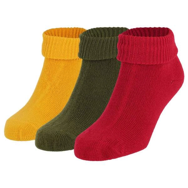Dressa Warm színes bokacsizma zokni – 3 pár | KÜLÖN CSOMAG |