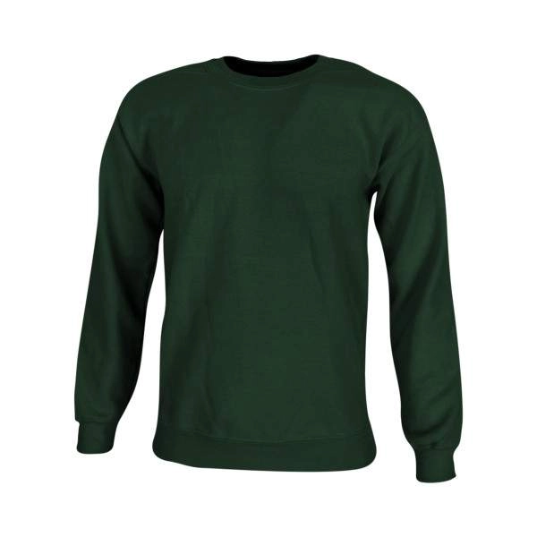 Dressa Forest környakú pamut pulóver – sötétzöld | KÜLÖN CSOMAG |