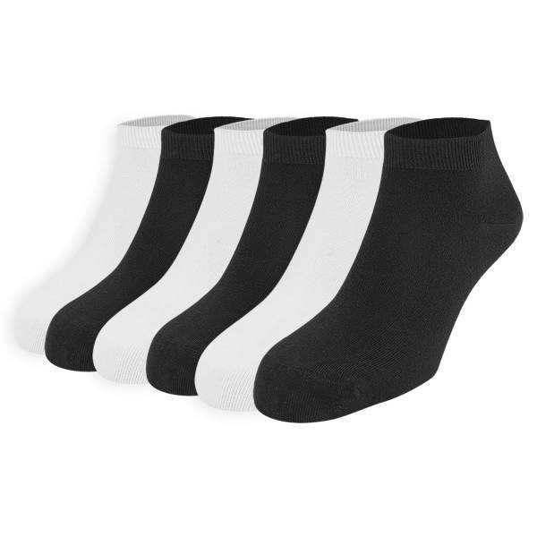 Dressa Modal rövid szárú női zokni csomag – fekete-fehér – 6 pár | KÜLÖN CSOMAG |