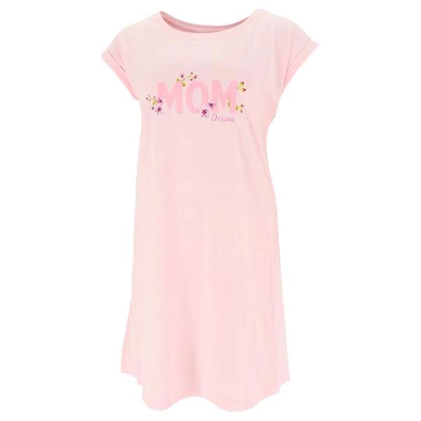 Dressa Mom feliratos pamut pólóruha – rózsaszín | KÜLÖN CSOMAG |