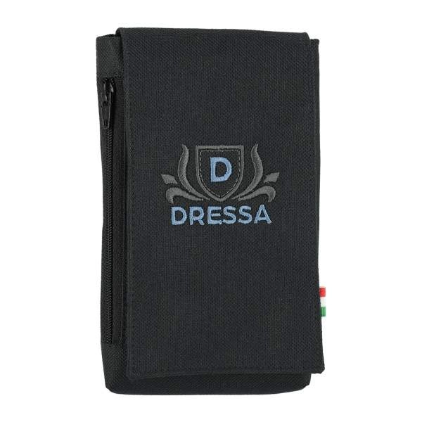 Dressa Phone hímzett nyakba akasztható övre fűzhető univerzális telefontok – fekete | KÜLÖN CSOMAG |