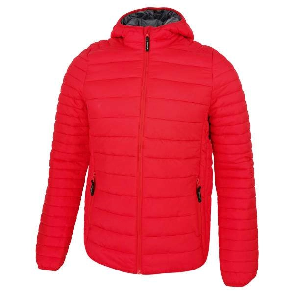 Dressa Sport steppelt férfi könnyű tokba hajtható kapucnis dzseki – piros | KÜLÖN CSOMAG |