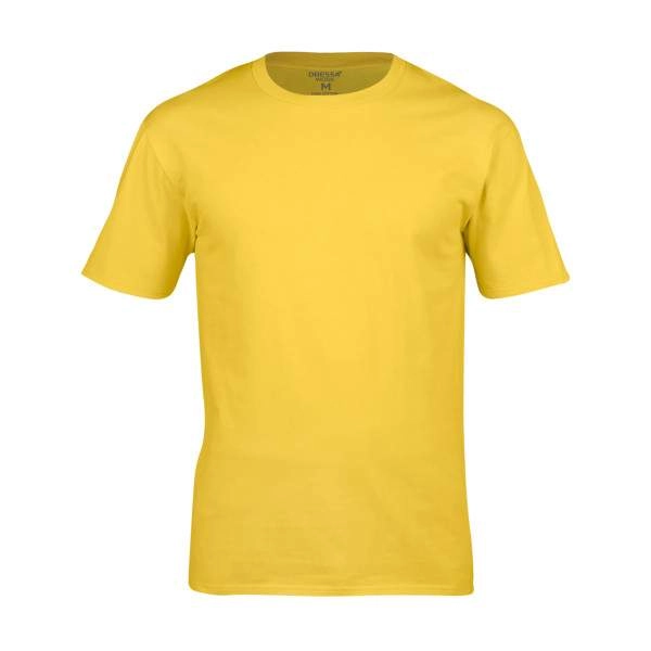 Dressa Work környakú rövid ujjú pamut póló – sárga | KÜLÖN CSOMAG |