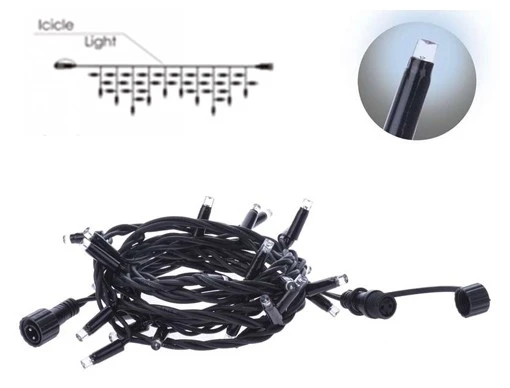 Entac Karácsonyi IP44 360 LED Sorolható Jégcsapfüzér CW 8m adapter nélkül ECL-I360CW-L | KÜLÖN CSOMAG |