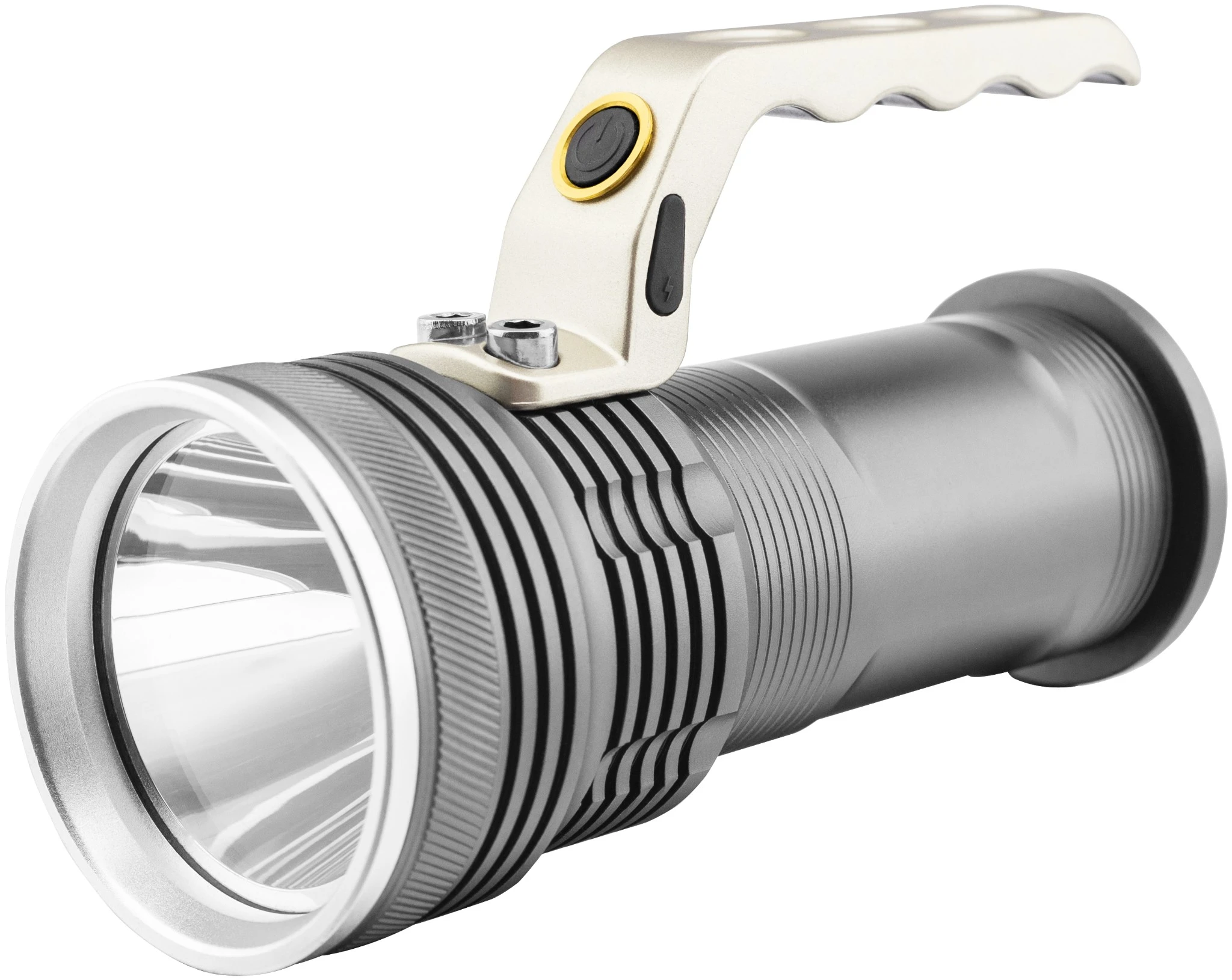 Elemlámpa 5W T6 Aluminium 2×18650 és fali töltő tartozék EFL-5W-T6-ALU | KÜLÖN CSOMAG |