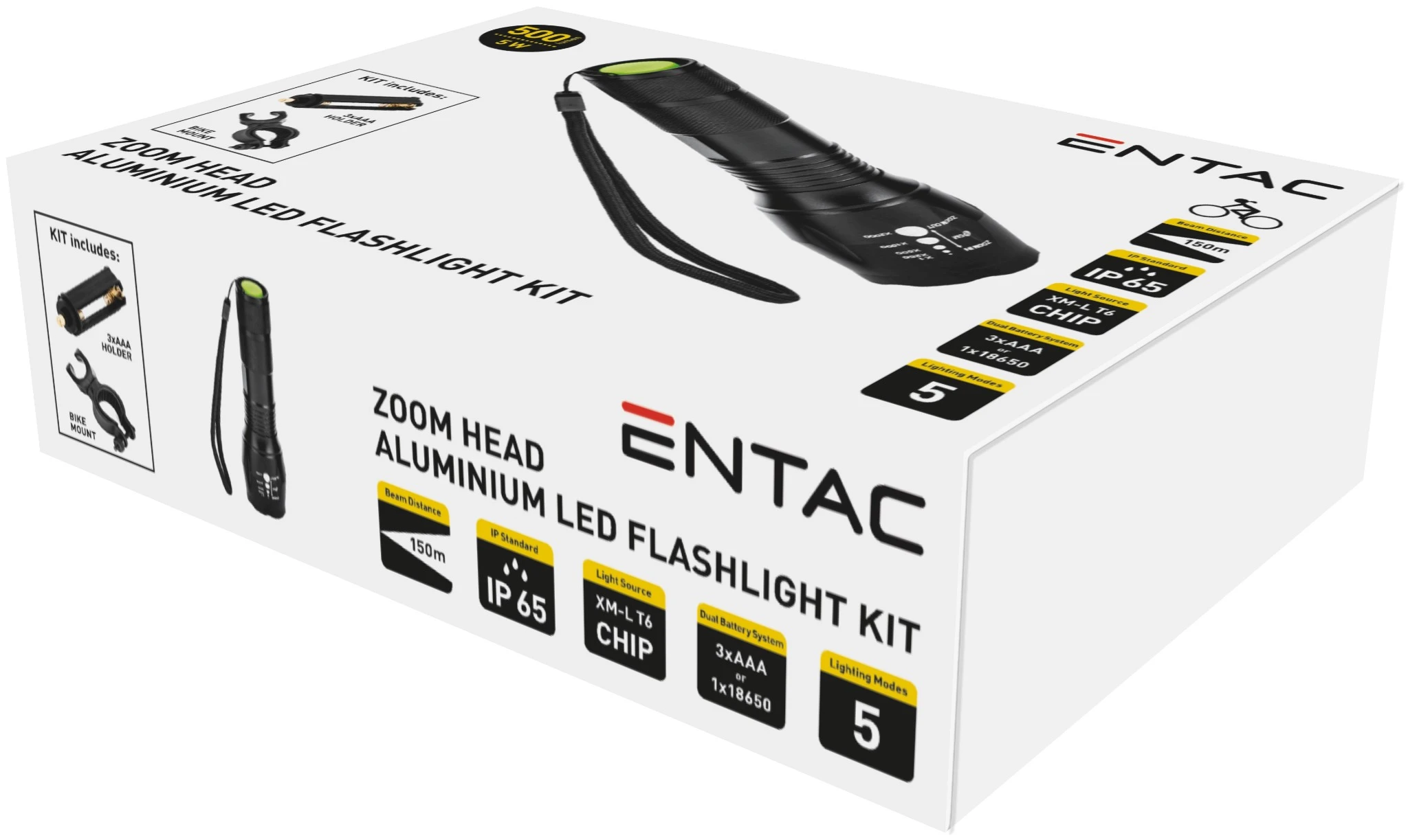 Fejlámpa Fókuszálható 5W Alu EHL-ZOOM-5W-ALU | KÜLÖN CSOMAG |