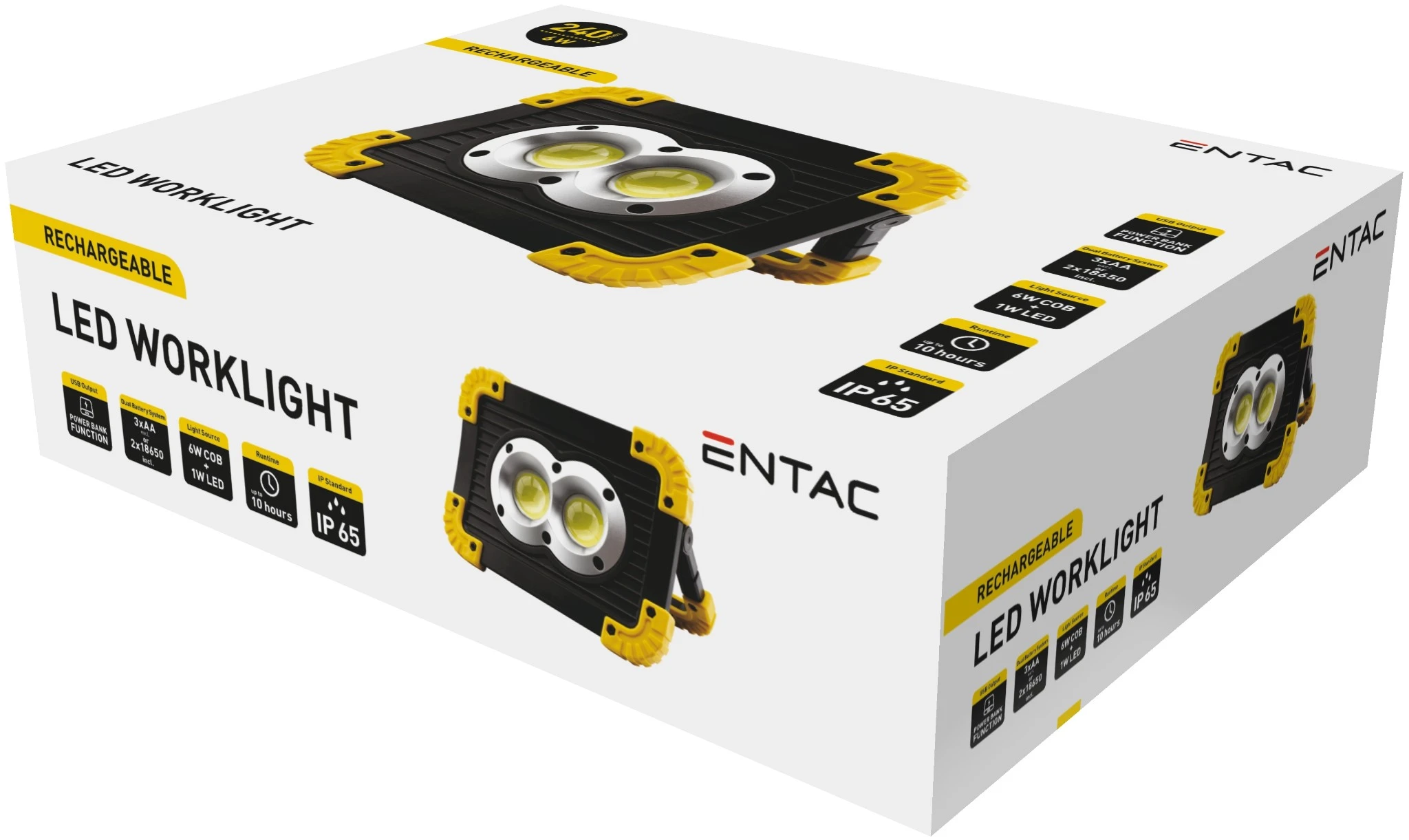 Szerelőlámpa COB 6W+1W Dual Battery EWL-6W-COB | KÜLÖN CSOMAG |