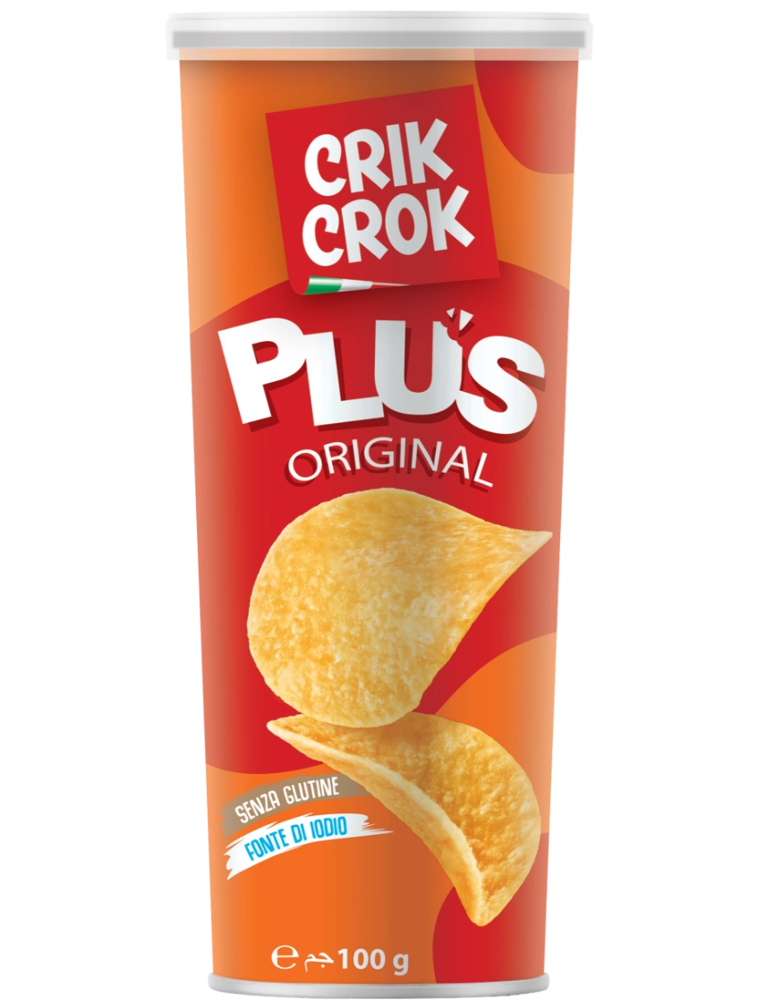 Crik Crok gluténm. burgonya chips 100g SÓS