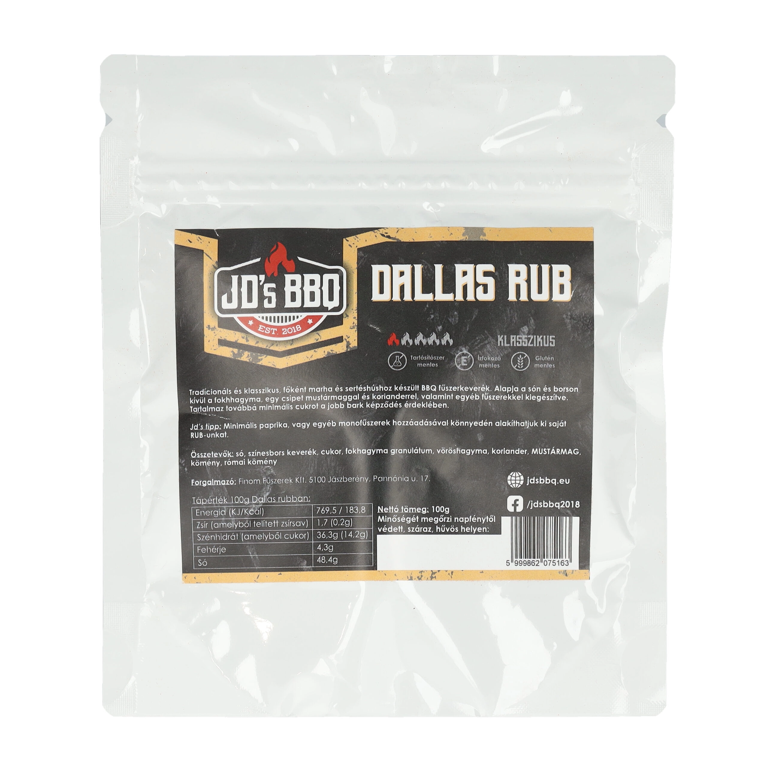 BBQ Rub Dallas 100g