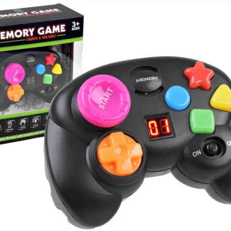 joystick alakú memóriajáték fény és hangeffektusokkal
