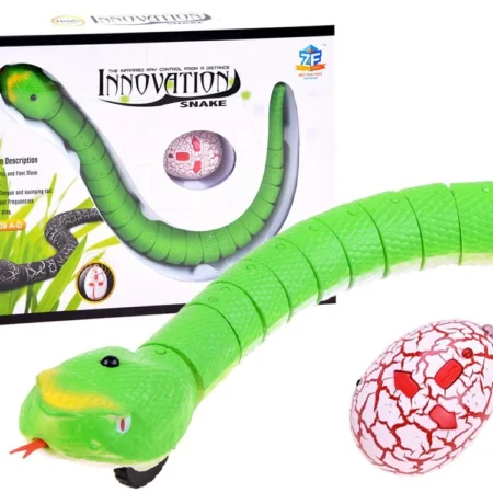 távirányítós kígyó zöld színben