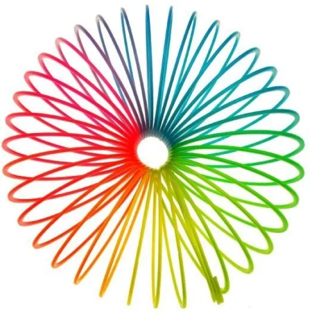 magic szivárványszínű rugós játék