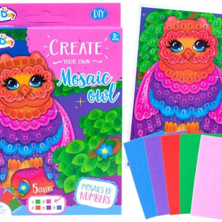 kreatív habszivacsos, baglyos képkirakó