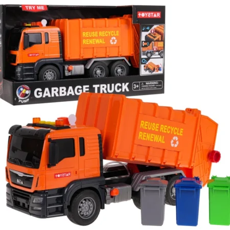narancssárga szemeteskocsi hangfunkcióval + tartozékokkal