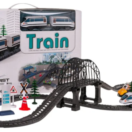 vonatszett vágányokkal és kiegészítőkkel