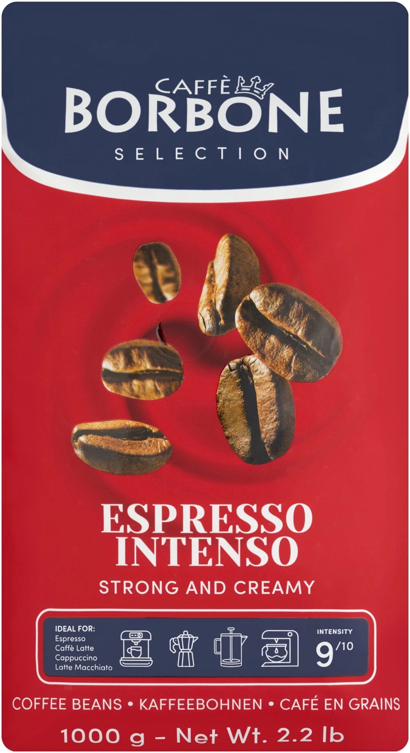 Caffè Borbone Espresso Intenso szemes pörkölt kávékeverék 1 kg