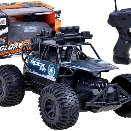 távirányítós off road terepjáró sötétkék színben
