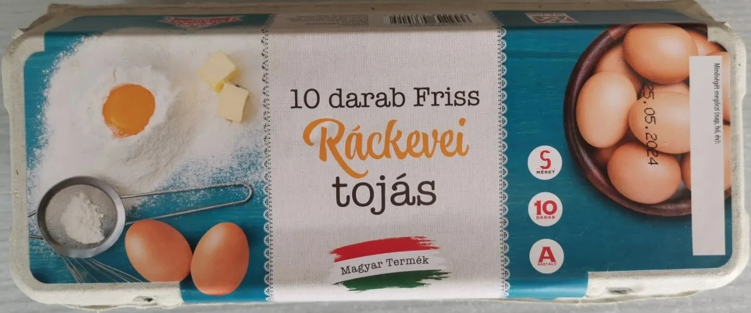 RÁCKEVEI TOJÁS DOBOZOS S 10DB