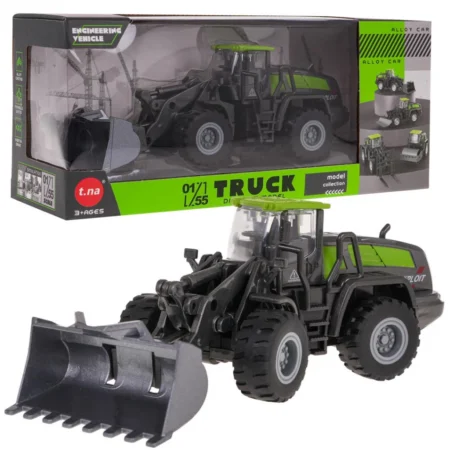 fém kotrógép fekete zöld színben