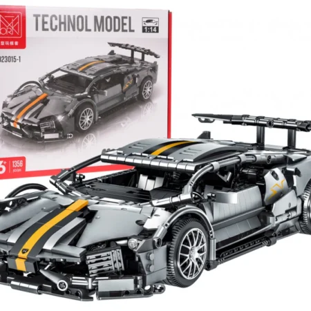 szürke sportautó építőkészlet 1356 darabos