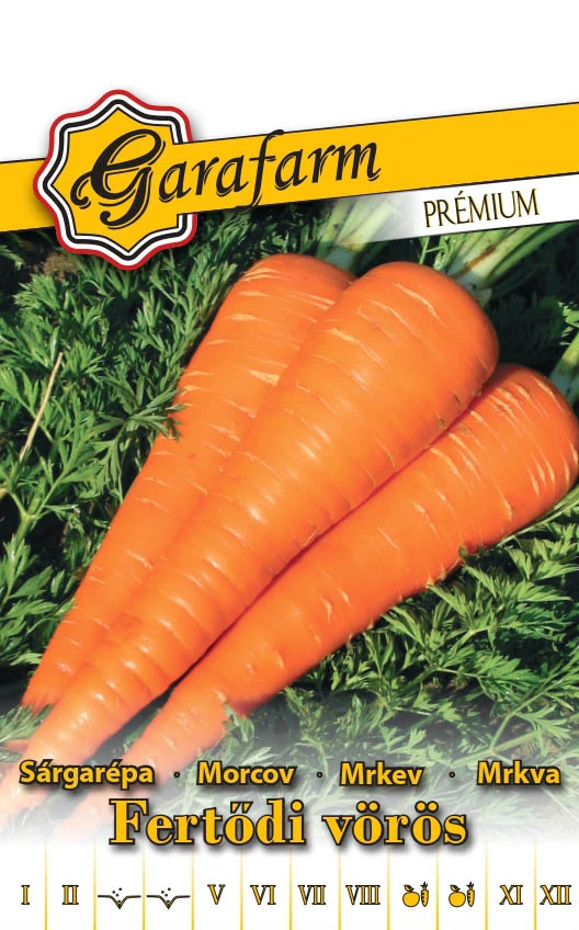 Garafarm Premium zöldség Sárgarépa Fertődi vörös 3g