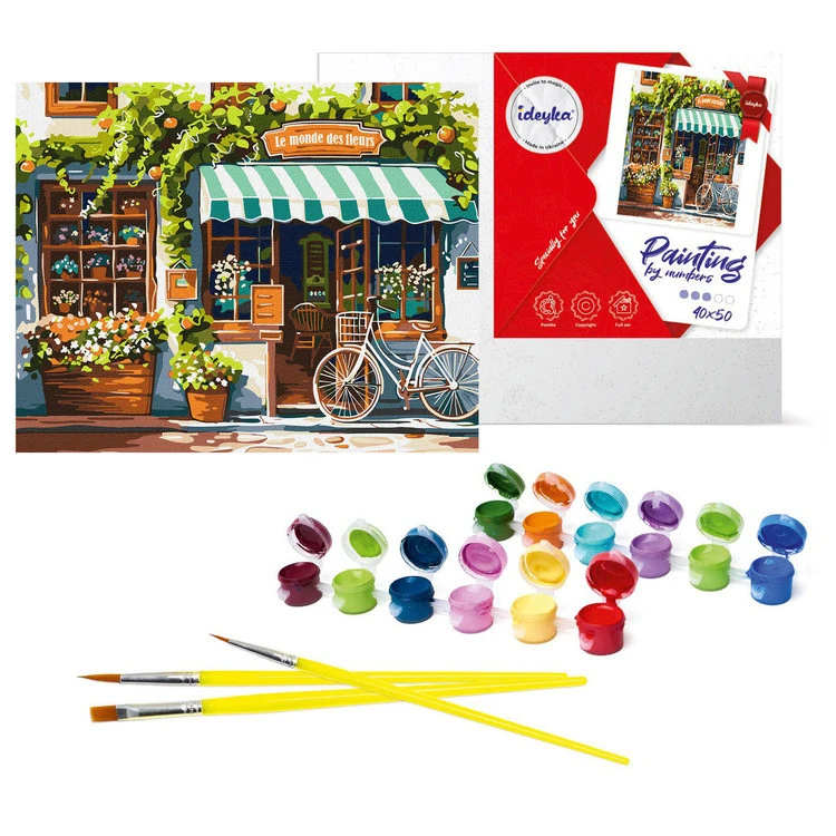 Számfestő készlet – Virágok világa (40×50 cm)