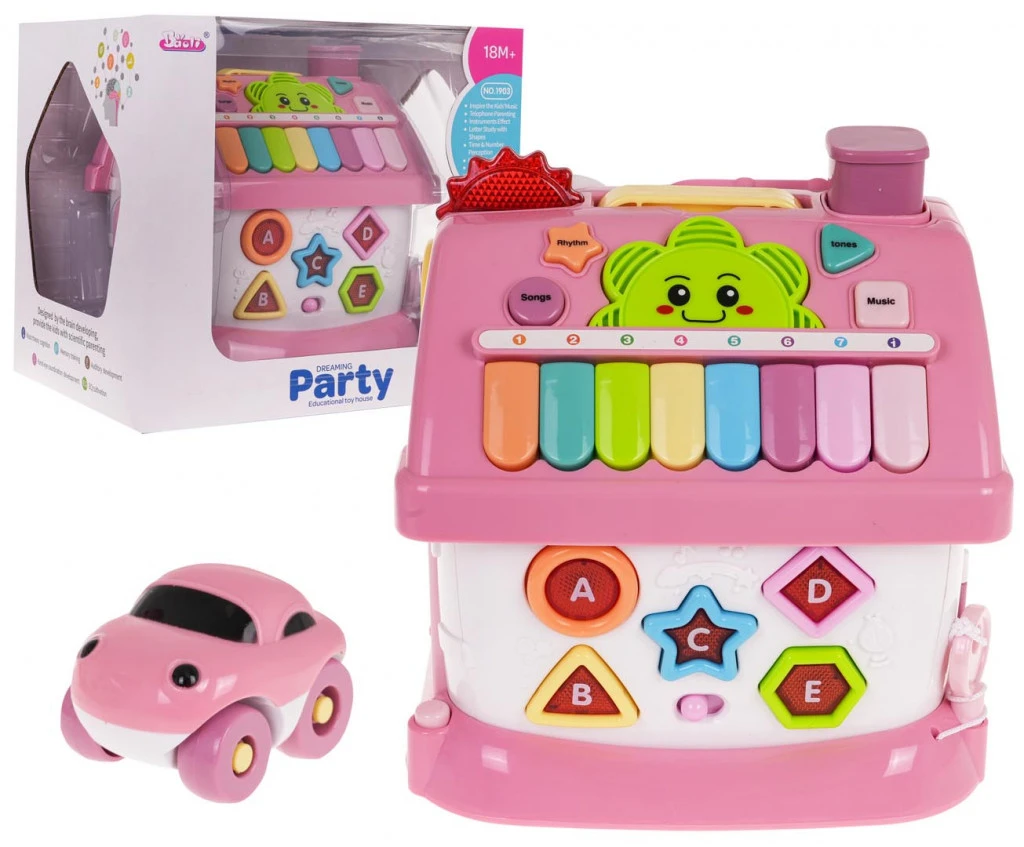 Interaktív házikó – rózsaszín