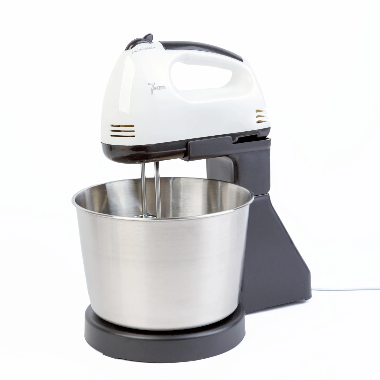 Kézi mixer keverőtállal – 7 sebesség – 100 W – rozsdamentes acél