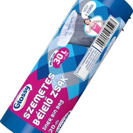 glossy bÉl.szemeteszs.30l 49x55cm 20db