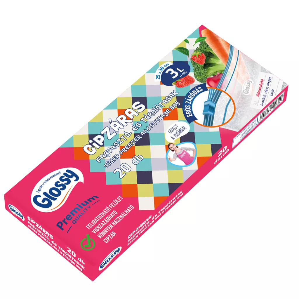 GLOSSY SIMÍTÓZÁRAS FAGYASZTÓ TAS.3L 20DB