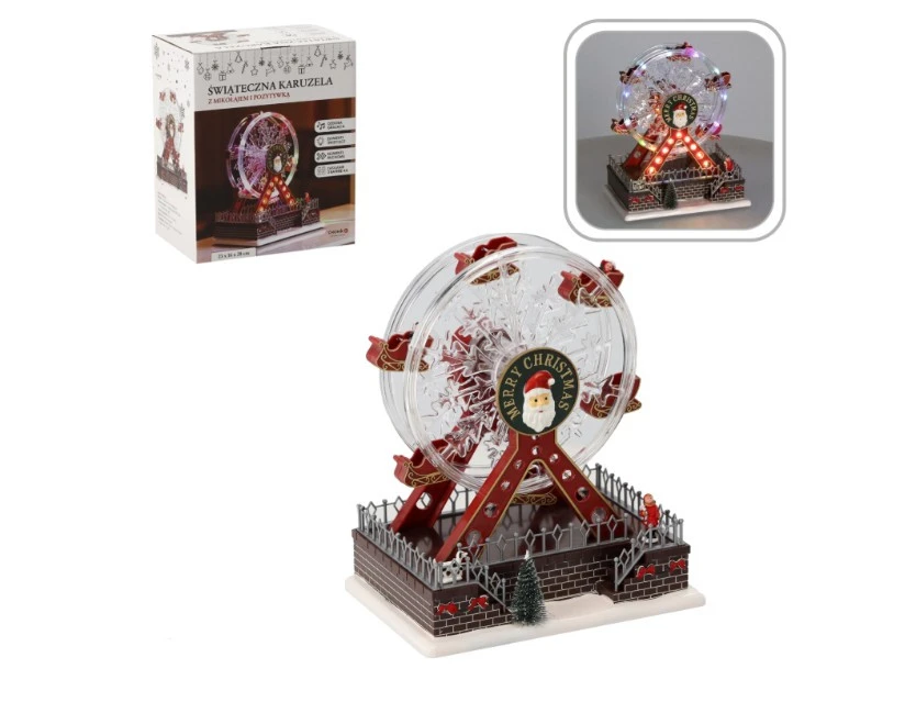 Karácsonyi város – Óriáskerék – 23 X 16 X 28 cm