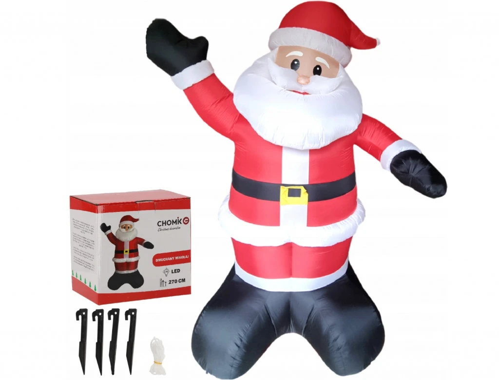Felfújható Mikulás LED fénnyel – 270 cm