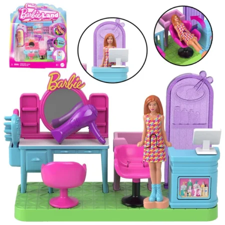 mattel barbie land fodrász baba és kiegészítők