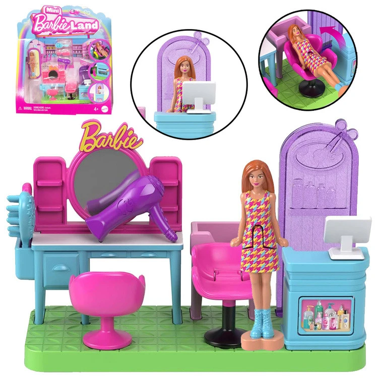 Mattel Barbie Land fodrász  baba és kiegészítők
