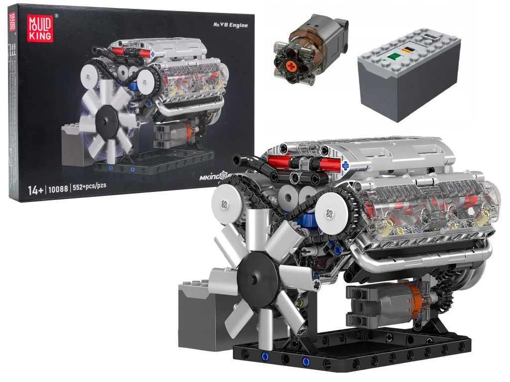 Motorblokk építőkészlet – 552 darabos