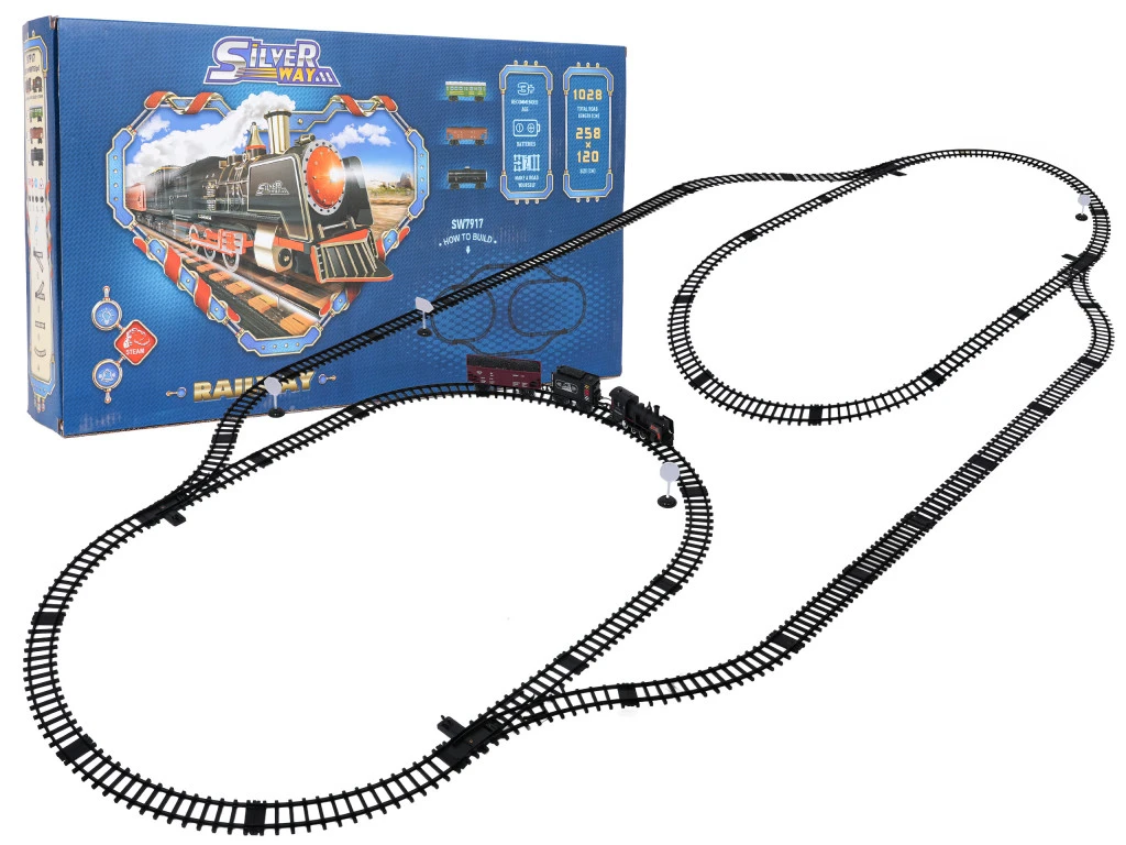 MEGA Retro Vonat Füst, Fény és Hangfunkcióval