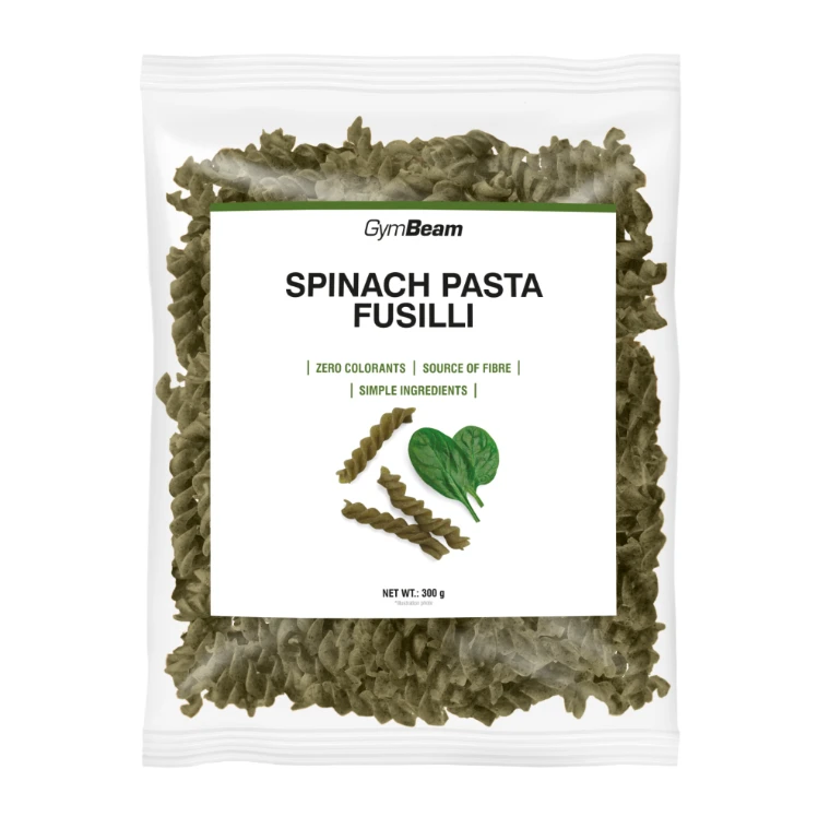 100% Spenótos fusilli tészta 300g – Gymbeam