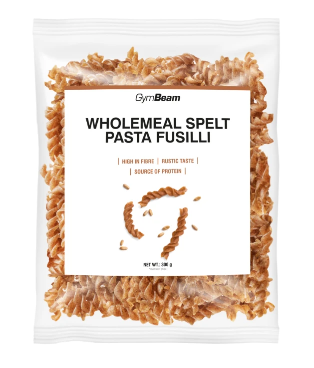 100% Teljes kiőrlésű tönkölybúza fusilli tészta 300g – Gymbeam